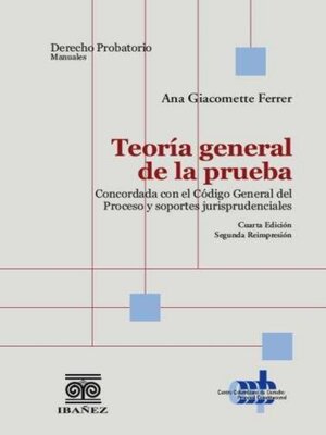 cover image of Teoría general de la prueba